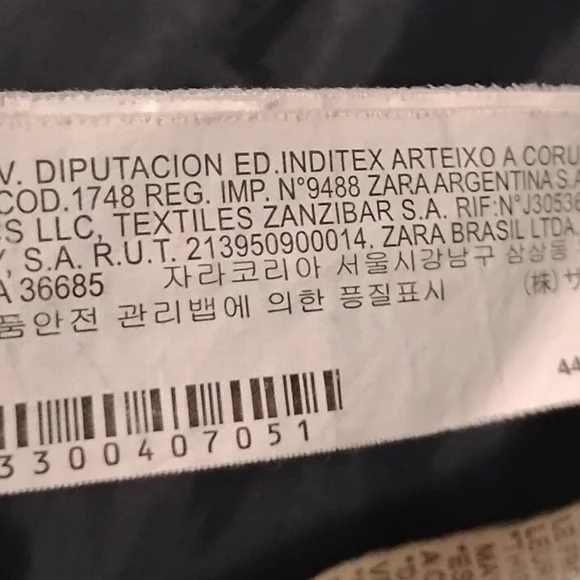 ZARA Men's Denim Couture  Jacket with Leather Sleeves Size XL - Picture 10 of 12